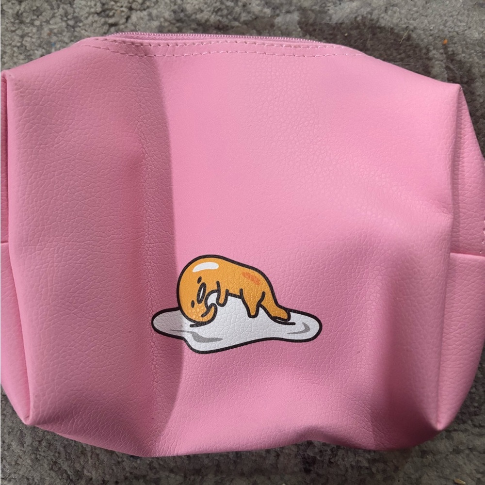 Sanrio Pink Gudetama Cosmetic Bag